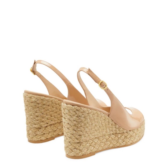 Stuart Weitzman Island Peep-toe Espadrille - New / Never Used - Picture 4 of 4